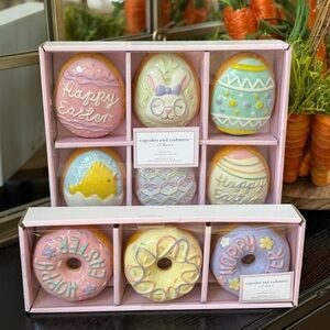 Easter Egg and Pastel Festive Donut Decor Set